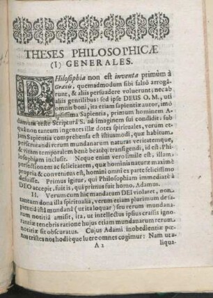 Theses Philosophicæ