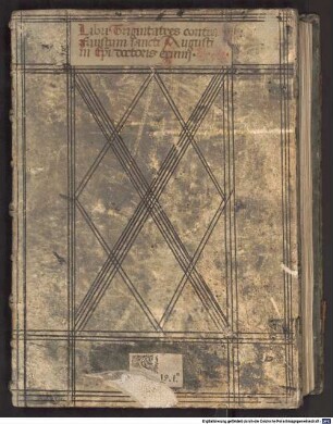 Augustini contra Faustum libri XXXIII siue capitula LXVII - BSB Clm 18110