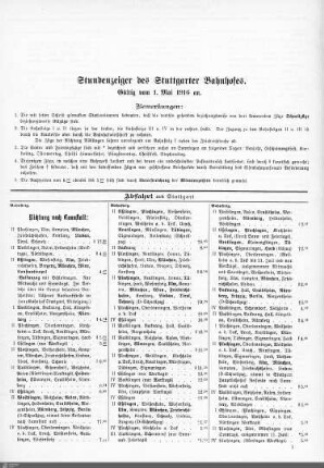Fahrplan Eisenbahn