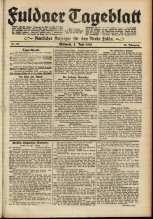 Ausgabe vom Mittwoch, den 08. Juni 1921.