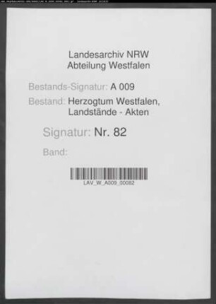 Landtagsabschied (Abschrift)