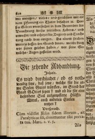 Die zehende Abhandlung.