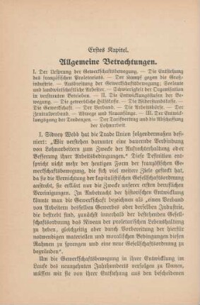 Erstes Kapitel. Allgemeine Betrachtungen.