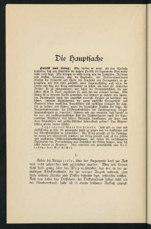 58-72, 6. Die Hauptsache