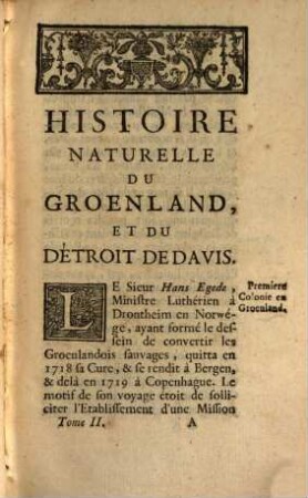 Histoire Naturelle De L'Islande, Du Groenland, Du Détroit De Davis, Et d'autres Pays situés sous le Nord : Traduite De L'Allemand. 2
