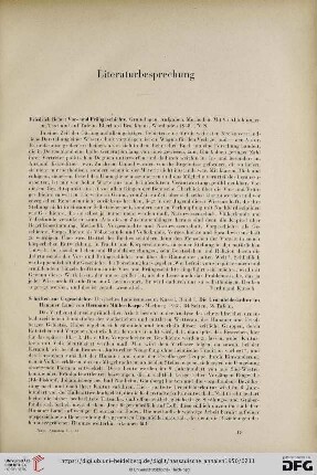 Literaturbesprechung