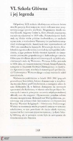 VI. Szkoła Główna i jej legenda
