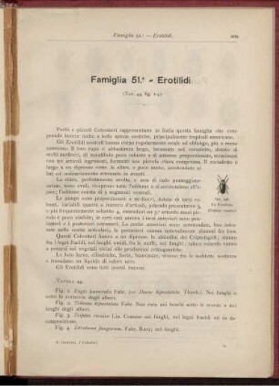 Famiglia 51. - Erotilidi. [bis] Famiglia 65. - Oedemeridi.
