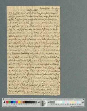 Brief von Jenny von Laßberg, Kemperfeld 08.11.1834