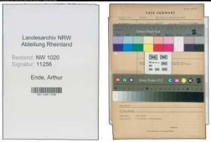 Entnazifizierung Arthur Ende , geb. 00.00.0000 (Justizbeamter)