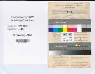 Entnazifizierung Alma Schmeling, geb. 03.12.1907 (Stenotypistin)