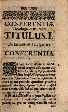 Conferentiae theologico-morales ex materia septem sacramentorum