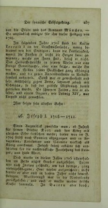 46. Joseph I. 1705 - 1711