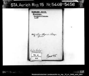 Hausierkonzessionen für Auswärtige: Süßmann Meyer aus Sülzhayn, Graveur