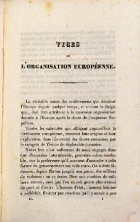 La Belgique en 1830, ou documens pour servir a l'histoire de son insurrection. 2