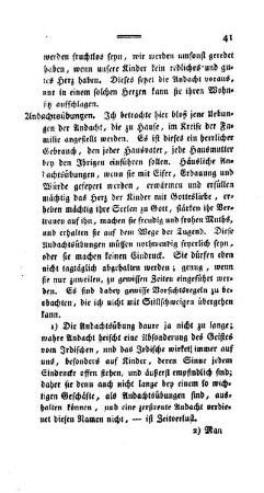 Andachtsübungen
