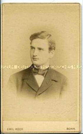 Porträt eines jungen Mannes, Carte de Visite