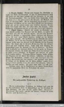 Zweites Kapitel. Die mathematische Eintheilung der Erdkugel