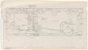 Garten Fiedler, Kleinmachnow: Lageplan mit Gartenplan 1:100