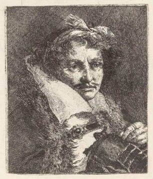 Mann mit Schnurrbart, aus der Folge "Raccolta di Teste"