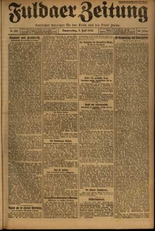 Ausgabe vom Donnerstag, den 05. Juli 1923.