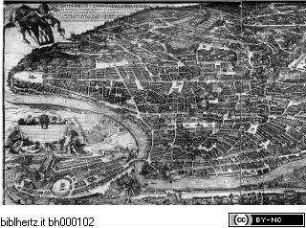Romplan aus 12 Blättern (Neue Edition) - Recens prout hodie iacet almae urbis Romae cum onmibus viis aedificiisque prospectus acuratissime delineatus