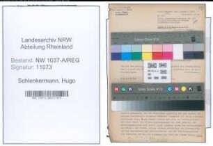 Entnazifizierung Hugo Schlenkermann , geb. 00.00.0000 (Ingenieur)
