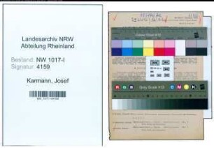 Entnazifizierung Josef Karmann , geb. 01.04.1891 (Angestellter)