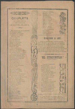 "El zenzontle." : (Nueva canción).