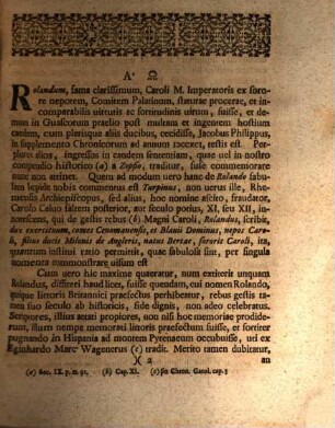 Rolandus fictus ex Bertha, sorore Caroli M., nepos ostenditur : [Progr.]