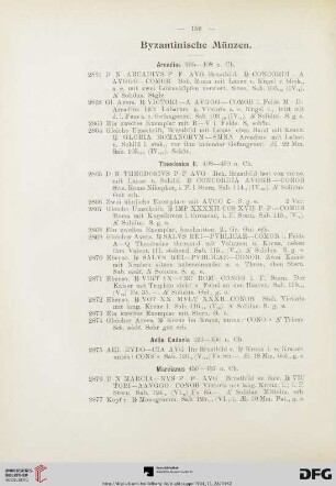 Byzantinische Münzen (Nr. 2861-3078)