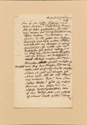 129: Brief von Johann Wilhelm Ludwig Gleim an Johann Lorenz Benzler