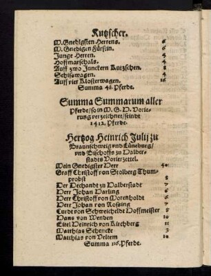 Hertzog Heinrich Julii zu Braunschweig und Lüneburg/ und Bischoffs zu Halberstadts Vorierzettel.