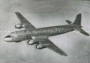Fliegende "Douglas DC 6" der British Commonwealth Pacific Airlines