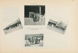 Peking. Rückkehr von der Audienz in der Verbotenen Stadt.