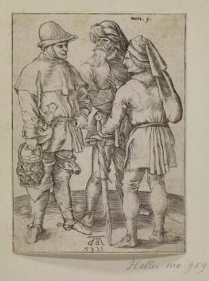 Drei Bauern im Gespräch