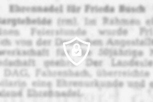 Ehrennadel für [Name maskiert]