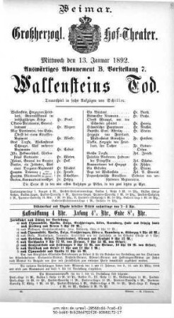 Wallensteins Tod