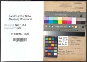 Entnazifizierung Paula Welberts , geb. 07.03.1913 ()