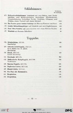 Teppiche (Nr. 178-188)