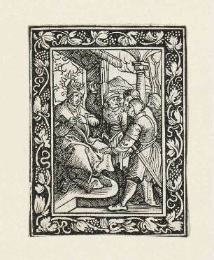 Christus vor Kaiphas, Blatt 15 der Folge "Passion Christi"