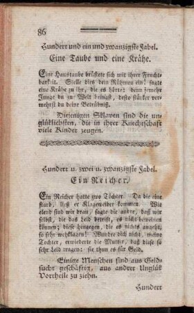 Hundert und ein und zwanzigste Fabel. - Hundert und dreißigste Fabel.