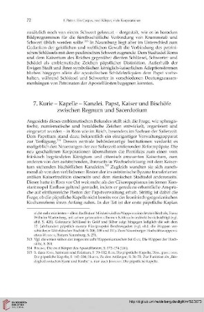 7. Kurie – Kapelle – Kanzlei. Papst, kaiser und Bischöfe zwischen Regnum und Sacerdotium