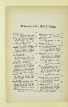 Verzeichnis der Schriftsteller