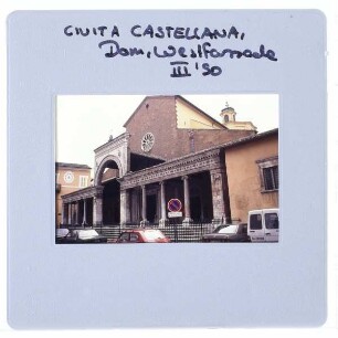 Civita Castellana, Dom : Westfassade