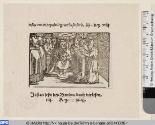 König Josia und der Hohepriester Hilkia