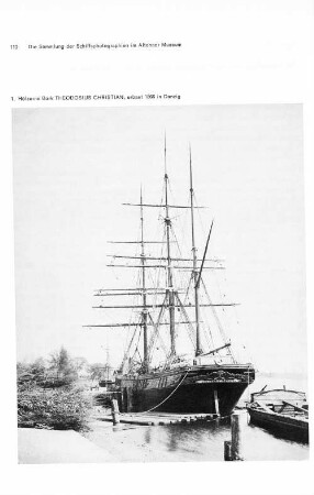 1. Hölzerne Bark Theodosius Chistian, erbaut 1866 in Danzig