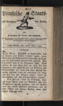 20stes Stück, den 19ten Mai 1798