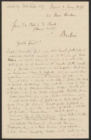 Brief an Musikverlag Ed. Bote und G. Bock (Berlin) : 08.06.1878