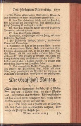 Die Graffschaft Ranzau